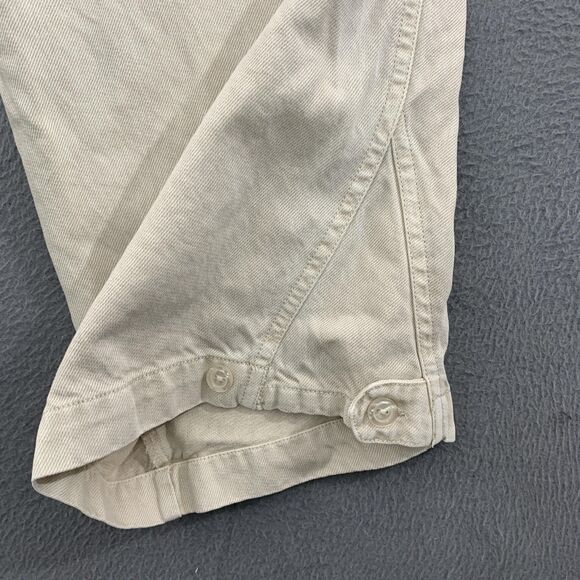 YFB Young Fabulous & Broke Cargo Pants Womens Large Beige Elastic Waist Utility - Picture 14 of 16